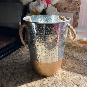 Gold Dipped Decor Pail